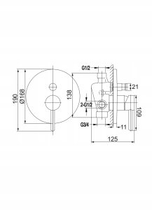 Y SYSTEM WANNOWY PODTYNKOWY ZŁOTY 7