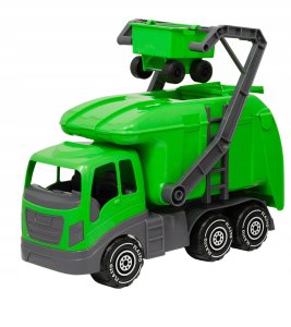 PLASTO Duża śmieciarka 40cm z koszem na śmieci  PLA11677 1