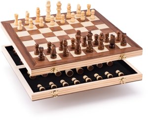 Szachy drewniane składane Royal Chess 92210 Popular 1