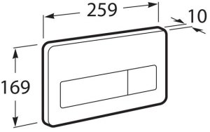 PL3 PRO PRZYCISK PODWOJNY ANTYWALDAL. INOX 2