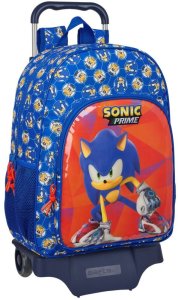 Torba szkolna z kółkami Sonic Prime Niebieski 33 x 42 x 14 cm 1