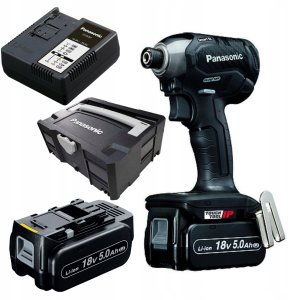 Zakrętarka udarowa 18V Panasonic EY76A1+ Systainer + 2x 5.0Ah + ładowarka 1
