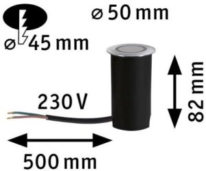 Oprawa wpuszczana podłogowa LED 2.2W 15lm IP67 2200K 230V aluminium metal 2