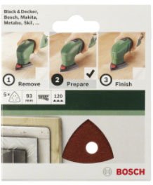 Bosch ZESTAW PAP. ŚCIER. DELT. 5szt. 2