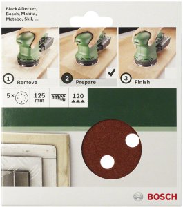 Bosch DIY Papier ścierny Ø 150 mm 2x G60/ 120/ 2