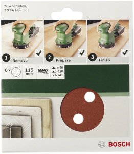 PAPIER ŚCIERNY Ø125, G180, 8 OTW. 2