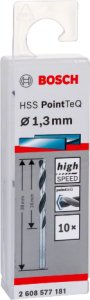 WIERT. HSS POINTTEQ 1.3MM 10PC 2