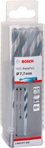 WIERT. HSS POINTTEQ  7.7MM 10PC 2