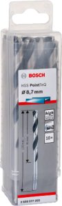 WIERT. HSS POINTTEQ  8.7MM 10PC 2