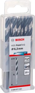 WIERT. HSS POINTTEQ  6.3MM 10PC 2