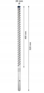 Wiertło Bosch WIERTŁO SDSMAX-8X EXPERT 20X400X520 5PC 7