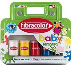 Fibracolor Farbki Tempery Baby 5 kolorów (251760) 1