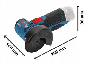 Zestaw elektronarzędzi Bosch GSR12V-15+GWS 12V-76 +2x2Ah+GAL12V-40 LB 6