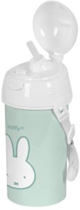 Butelka z pokrywką i słomką Miffy Menta Mięta PVC 500 ml 1