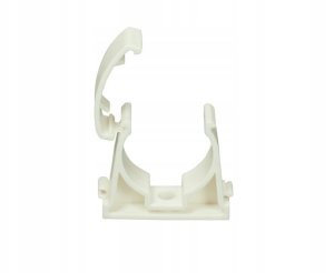 Uchwyt do rury AKS Zielonka UZ 20 111568 zamykany biały 3