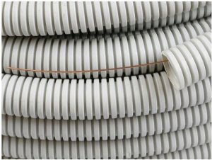 Rura elektroinstalacyjna karbowana AKS Zielonka 444034 RKGL20 FI20/14,1 PVC 320N z pilotem 50m szara 3