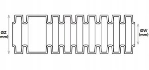 Rura elektroinstalacyjna karbowana AKS Zielonka 444034 RKGL20 FI20/14,1 PVC 320N z pilotem 50m szara 9