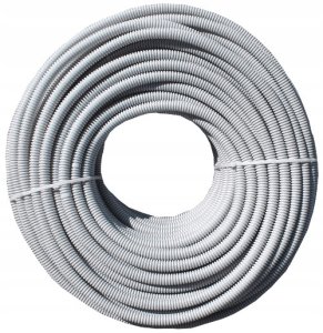 Rura elektroinstalacyjna karbowana AKS Zielonka 444034 RKGL20 FI20/14,1 PVC 320N z pilotem 50m szara 10