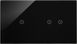 Panel dotykowy Kontakt-Simon 54 Touch DSTR212/73 dwa moduły jedno pole dotykowe dwa pola dotykowe poziome zastygła lawa 1