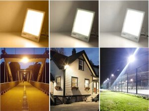 Naświetlacz ECOLIGHT2 Projektor LED Eco Light EC79887 slim 50W 4500lm 4000K IP65 czujnik ruchu czarny 4