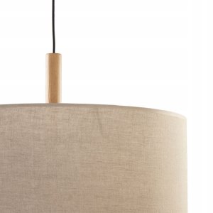 Lampa wisząca TKKRYWULT Tk Lighting Deva 6107 lampa wisząca zwis 1x15W E27 czarna/drewniana 2