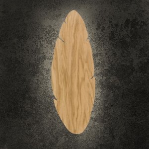Kinkiet TK Lighting Hoja Wood kinkiet lampa ścienna drewniany liść 2x6W G9 drewno (4678) 5