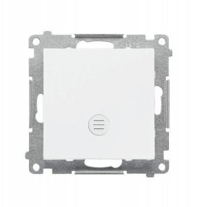 Łącznik jednobiegunowy Kontakt-Simon 55 TW1L.01/111 z podświetleniem LED moduł 10 AX, 250V~, szybkozłącza biały mat 1