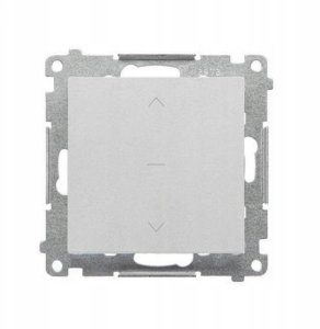 Łącznik roletowy Kontakt-Simon 55 TZW1K.01/143 trójpozycyjny 1-0-2 moduł 10 A, 250V~, szybkozłącza aluminium mat 1