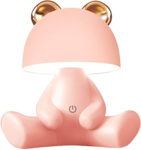 Zuma Line Bear KDR-6303-PK lampa stołowa lampka 1x3W LED 4000K różowa 1