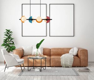 Lampa wisząca Italux Nauti PND-37482-4-MLTI lampa wisząca zwis 4x25W G9 multikolor/biała 2