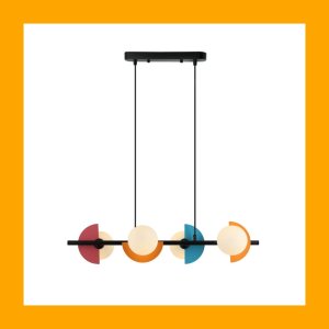 Lampa wisząca Italux Nauti PND-37482-4-MLTI lampa wisząca zwis 4x25W G9 multikolor/biała 3