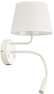 TK Lighting Maja 10204 kinkiet lampa ścienna 1x15W E27 1x8W G9 biały 5