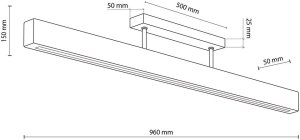 Kinkiet TK Lighting Teo 6619 plafon lampa sufitowa 1x36W LED 3000K sosna/czarny 5