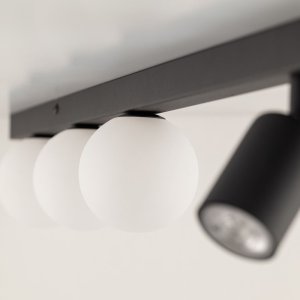 TK Lighting Vox 10003 plafon lampa sufitowa 3x10W GU10 3x6W G9 czarny/biały 3