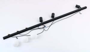 TK Lighting Vox 10003 plafon lampa sufitowa 3x10W GU10 3x6W G9 czarny/biały 7