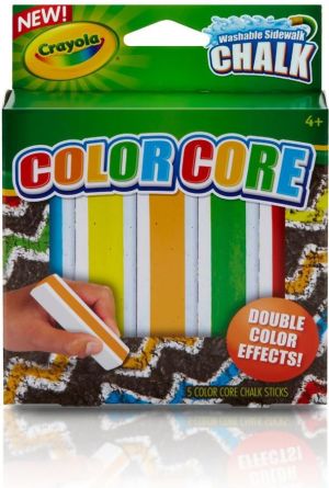 Crayola Kreda chodnikowa 2 kolorowa 5 kolorów CRAYOLA - 160633 1