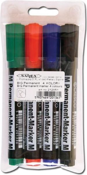 Cresco Marker Permanentny M 4 kolory - 248183 1