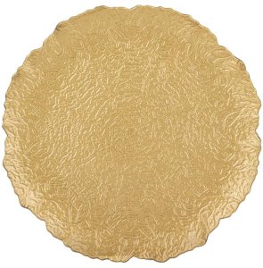 Podstawka Pod Talerz złota Dekoracja do Wnętrz    2cm x 33cm x 33cm 1