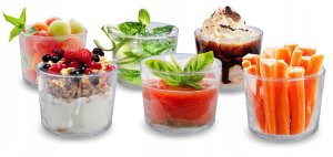 Salaterka miska Szklo Pojemnik na Deser Przekąski 2