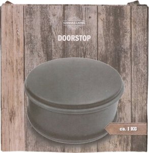 Stoper do Drzwi Czarny Mat 1,2kg 12x6cm Odbojnik 5