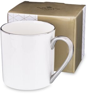 Kubek Porcelanowy Biały 10x10x14 1