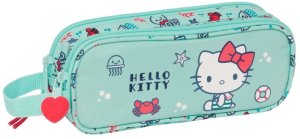 Piórnik Podwójny Hello Kitty Sea lovers Turkusowy 21 x 8 x 6 cm 1