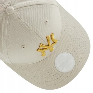 New Era New York Yankees Wmns Metallic Logo Cap 60222491 Beżowe OSFM 14