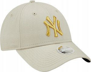 New Era New York Yankees Wmns Metallic Logo Cap 60222491 Beżowe OSFM 3