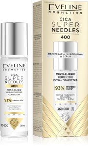 EVELINE Cica Super Needles 400 Mezo-eliksir korektor oznak starzenia 30 ml 1