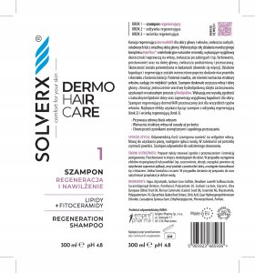 SOLVERX Dermo Hair Szampon do włosów Regeneracja i nawilżenie 250 ml 2