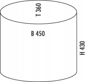 Wesco Kosz na śmieci ciepły szary 2x15l BETA 3