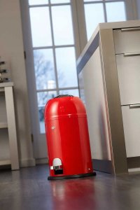 Kosz na śmieci Wesco na pedał czerwony (8012192) 2