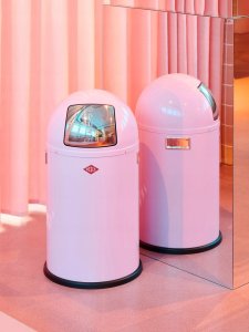 Wesco Kosz na śmieci różowy 22l Pushboy Junior - 6