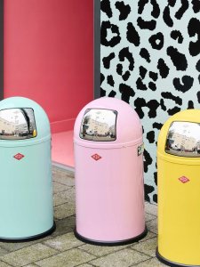 Wesco Kosz na śmieci różowy 22l Pushboy Junior - 8